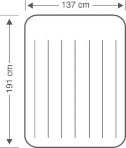 Intex Pillow Rest Classic Full Luchtbed - 2-persoons - 191x137x23 Cm -Buiten Kamperen 1023x1200