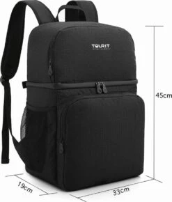 Koeltas Rugzak (28L) - Geschikt Voor 16 Blikjes - Lunchtas Voor Dames En Heren - Zwart 11 Koeltas Rugzak (28L) - Geschikt Voor 16 Blikjes - Lunchtas Voor Dames En Heren - Zwart -Buiten Kamperen 1023x1200 3