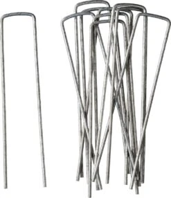 Nature - Gronddoekpennen (10 St.) - 14x3cm - Metaal