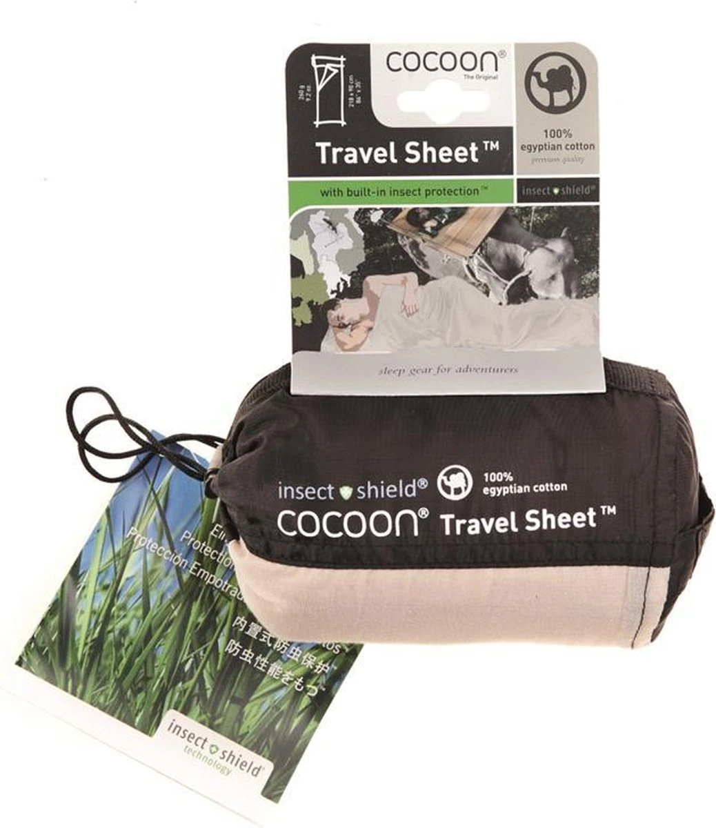 Cocoon TravelSheet - Lakenzak - Egyptisch Katoen - Beige 6 Cocoon TravelSheet - Lakenzak - Egyptisch Katoen - Beige - Afbeelding 6