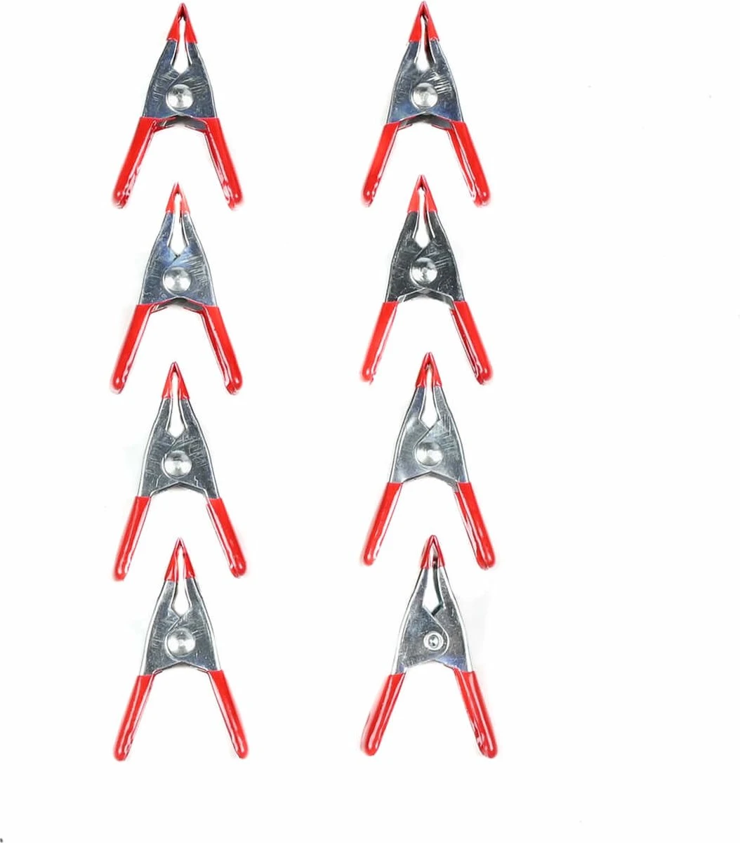 Benson Metalen Veerklem - 50 Mm - 8 Stuks 1 Benson Metalen Veerklem - 50 Mm - 8 Stuks