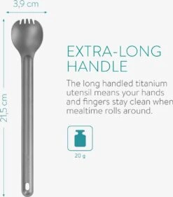 Navaris 2x Spork Met Extra Lange Handgreep - Set Van 2 - Campingbestek Van Titanium - Bestek Voor Onderweg - Lichtgewicht - Inclusief Bewaarzakje 11 Navaris 2x Spork Met Extra Lange Handgreep - Set Van 2 - Campingbestek Van Titanium - Bestek Voor Onderweg - Lichtgewicht - Inclusief Bewaarzakje -Buiten Kamperen 1054x1200 2