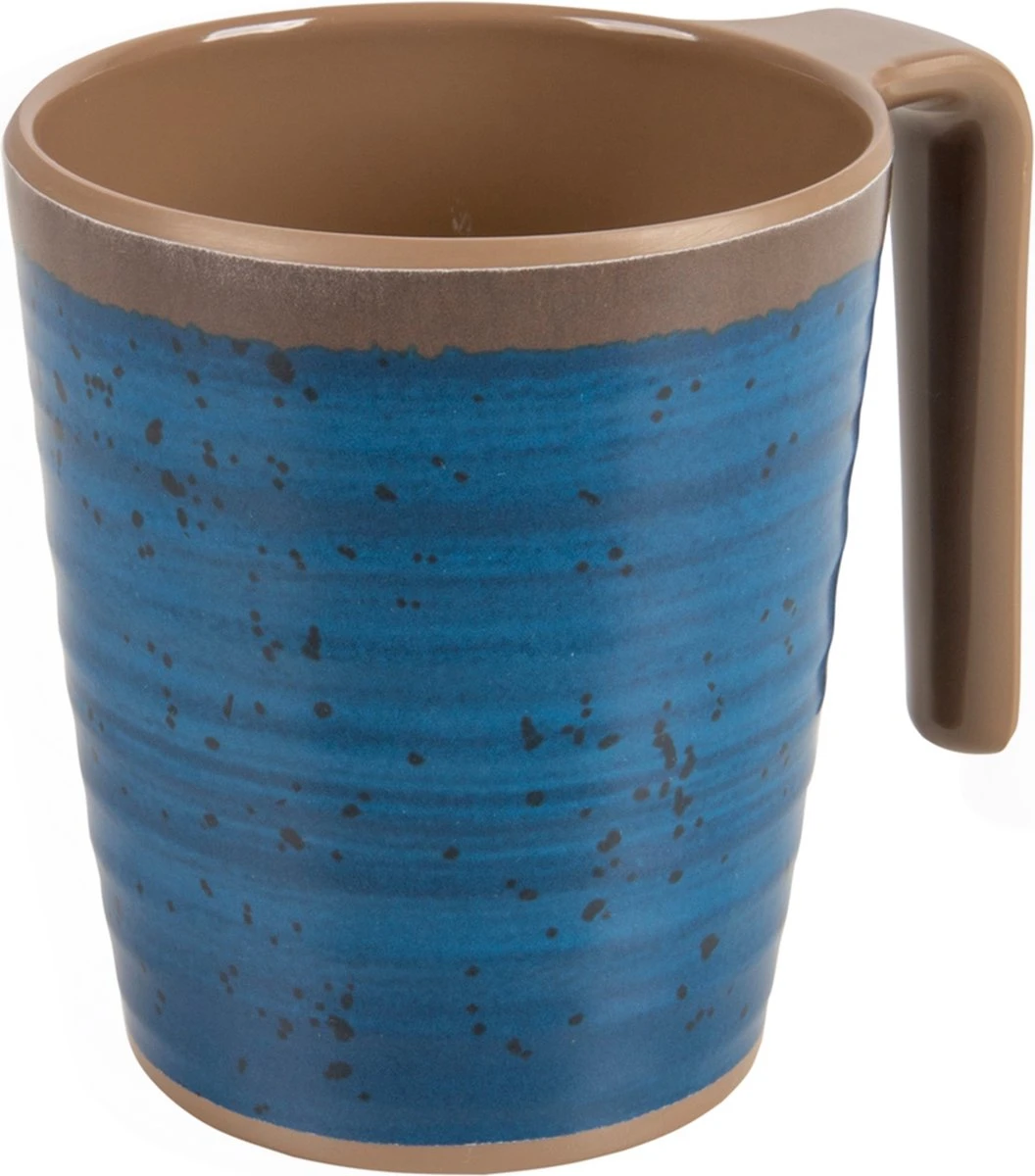 Bo-Camp - Mok - Halo - L - 4 Stuks - Blauw 1 Bo-Camp - Mok - Halo - L - 4 Stuks - Blauw