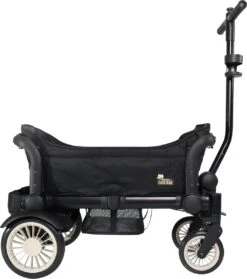 Deryan Luxe Sandy Bolderkar - Duo Buggy - Tandem Buggy - Opvouwbaar - Inklapbare Bolderwagen - Duo Kinderwagen - Zwart -Buiten Kamperen 1061x1200 4