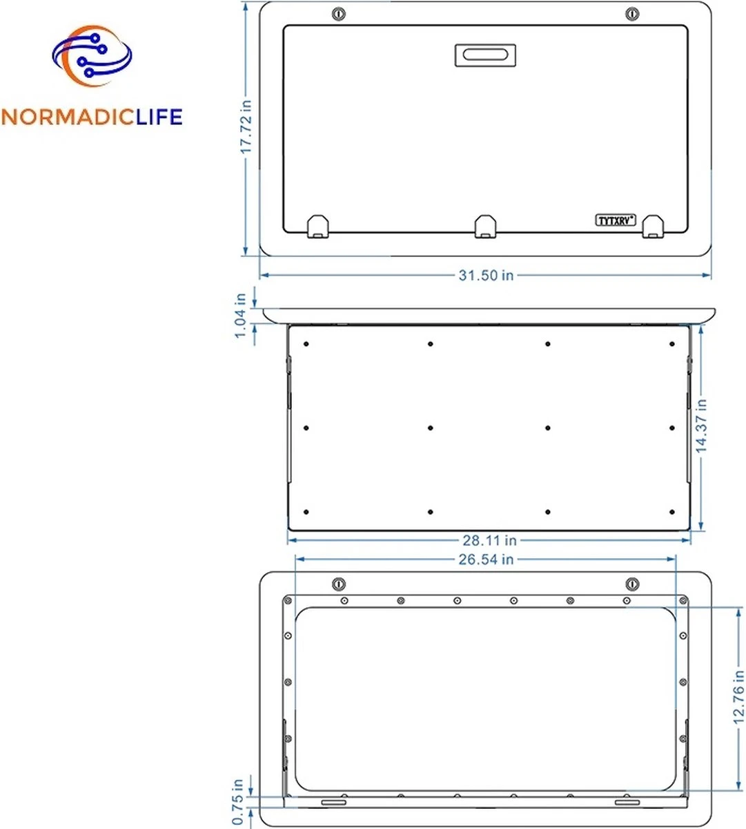 Merkloos NormadicLife® - Outdoor – Opklapbare Tafel - Eettafel – Tafel Voor Buitenkeuken - Caravan – Camper – Picknicktafel - Ingebouwd Ledlicht – Wit 4 Merkloos NormadicLife® - Outdoor – Opklapbare Tafel - Eettafel – Tafel Voor Buitenkeuken - Caravan – Camper – Picknicktafel - Ingebouwd Ledlicht – Wit - Afbeelding 4