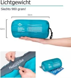 Naturehike® 3D Luchtmatras Premium - Comfortabel R-waarde 2.0 - Extra Dikke Slaapmat - Luchtbed Kamperen - Opblaasbaar Matras - Lichtgewicht - Outdoor - Camping -Buiten Kamperen 1095x1200