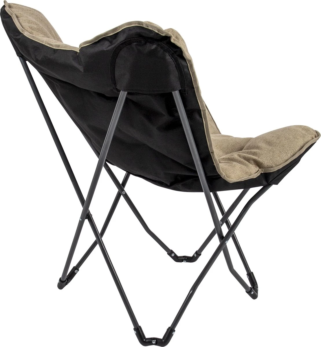 Bo-Camp - Urban Outdoor - Vlinderstoel - Grainger - M - Nika - Beige 2 Bo-Camp - Urban Outdoor - Vlinderstoel - Grainger - M - Nika - Beige - Afbeelding 2