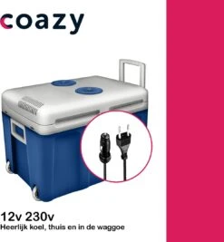 Koelbox Met Wielen Voor Auto & Camping Warm En Koud 40L - Frigobox Elektrisch 12v 230 Volt - MiniBar - Mini Koelkast | Verkoelt En Verwarmt | Eco-modus - Minibar - Mini Koelkast -Buiten Kamperen 1112x1200