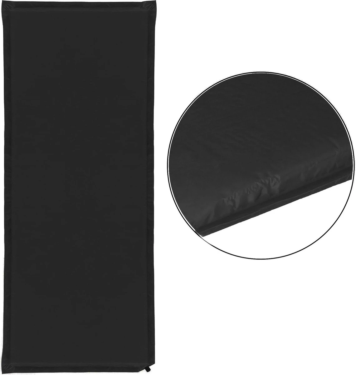 Springos Slaapmat | Zelfopblazend | 180 Cm | Inclusief Hoes | Zwart 11 Springos Slaapmat | Zelfopblazend | 180 Cm | Inclusief Hoes | Zwart - Afbeelding 11