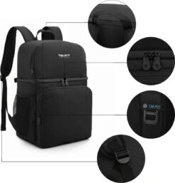 Koeltas Rugzak (28L) - Geschikt Voor 16 Blikjes - Lunchtas Voor Dames En Heren - Zwart 14 Koeltas Rugzak (28L) - Geschikt Voor 16 Blikjes - Lunchtas Voor Dames En Heren - Zwart -Buiten Kamperen 1152x1200 2