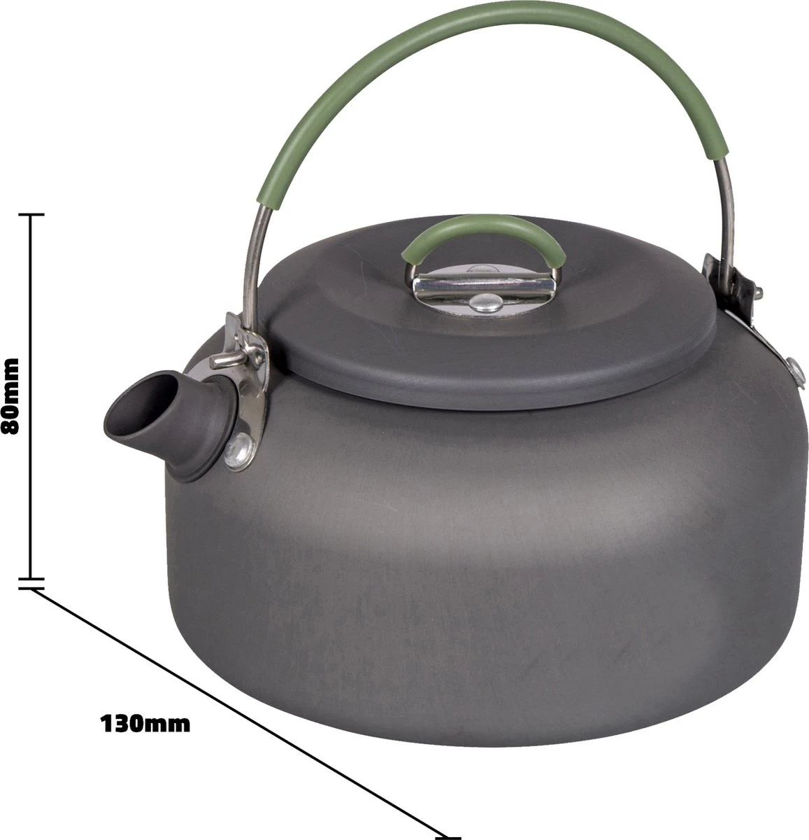 Bo-Camp Theeketel - Hard Anodized - Outdoor - S - 0.8 L 2 Bo-Camp Theeketel - Hard Anodized - Outdoor - S - 0.8 L - Afbeelding 2