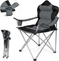 Sens Design Campingstoel - Kampeerstoel - Opvouwbaar - Grijs -Buiten Kamperen 1160x1200 4