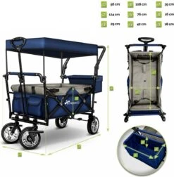 Tresko- Bolderkar, Grijs, Opvouwbaar, Met Dakje, Geschikt Tot 80 Kg - Bolderwagen - Kinderenvervoer - Bolderkarren - Tuinkar - Kinderwagen 16 Tresko- Bolderkar, Grijs, Opvouwbaar, Met Dakje, Geschikt Tot 80 Kg - Bolderwagen - Kinderenvervoer - Bolderkarren - Tuinkar - Kinderwagen -Buiten Kamperen 1176x1200 6