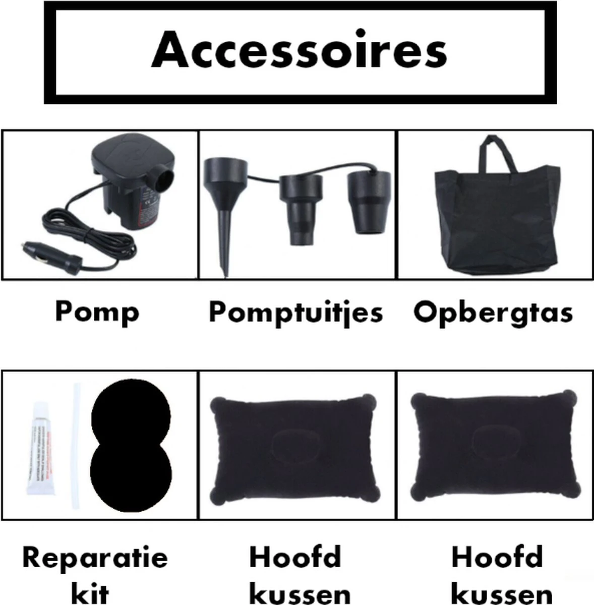 Auto Luchtbed - Auto Bed - Auto Matras - Achterbank En Achterbak - 2 Persoons - Incl. Elektrische Pomp - 175 X 125 CM 5 Auto Luchtbed - Auto Bed - Auto Matras - Achterbank En Achterbak - 2 Persoons - Incl. Elektrische Pomp - 175 X 125 CM - Afbeelding 5