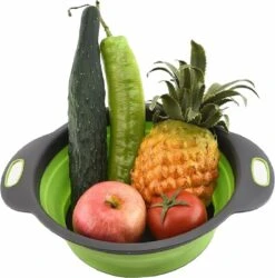 Merkloos Inklapbare Vergiet - Opvouwbaar - Groot - Blauw - Siliconen 12 Merkloos Inklapbare Vergiet - Opvouwbaar - Groot - Blauw - Siliconen -Buiten Kamperen 1186x1200 5