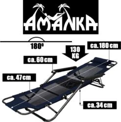 Ligstoel 180x60cm - Opvouwbaar Campingstoel Ligbed Strandstoel Tuinstoel Vouwligstoel Blauw 24 Ligstoel 180x60cm - Opvouwbaar Campingstoel Ligbed Strandstoel Tuinstoel Vouwligstoel Blauw -Buiten Kamperen 1190x1200 2