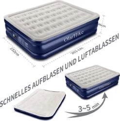 OlarHike Queen Size Luchtmatras Met Geïntegreerde Elektrische Pomp, Zelfopblazend Luchtbed, Voor 2 Personen, Premium Gastenbed, Opblaasbaar Matras Voor Camping Of Thuisgebruik, 203 X 152 X 46 Cm -Buiten Kamperen 1192x1200 2