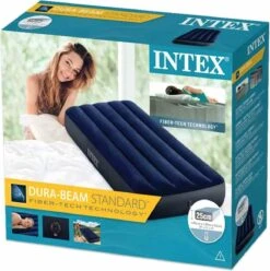 Intex Downy Twin Luchtbed - 1-persoons - 191x76x22 Cm -Buiten Kamperen 1195x1200 2