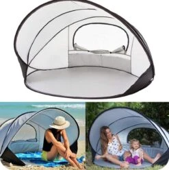 Deryan Luxe Pop Up Strandtent XXL - Anti-UV 50+ - Zilver 23 Deryan Luxe Pop Up Strandtent XXL - Anti-UV 50+ - Zilver -Buiten Kamperen 1196x1200 7