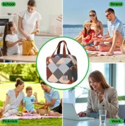 Brisby 4 Laags Geïsoleerde Koeltas - Lunchtas 4 Liter - Blok -Buiten Kamperen 1197x1200 34