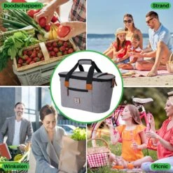 Brisby 4 Laags Geïsoleerde Koeltas - Boodschappentas 21 Liter - Grijs 15 Brisby 4 Laags Geïsoleerde Koeltas - Boodschappentas 21 Liter - Grijs -Buiten Kamperen 1197x1200 36
