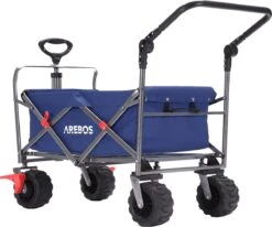 AREBOS Handkar | Transportwagen | Apparatuurwagen | Opvouwbaar | Duwstang| Blauw 23 AREBOS Handkar | Transportwagen | Apparatuurwagen | Opvouwbaar | Duwstang| Blauw -Buiten Kamperen 1200x1000 12