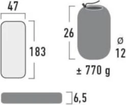 High Peak Tulsa Slaapmat - Donkergrijs 7 High Peak Tulsa Slaapmat - Donkergrijs -Buiten Kamperen 1200x1000 5