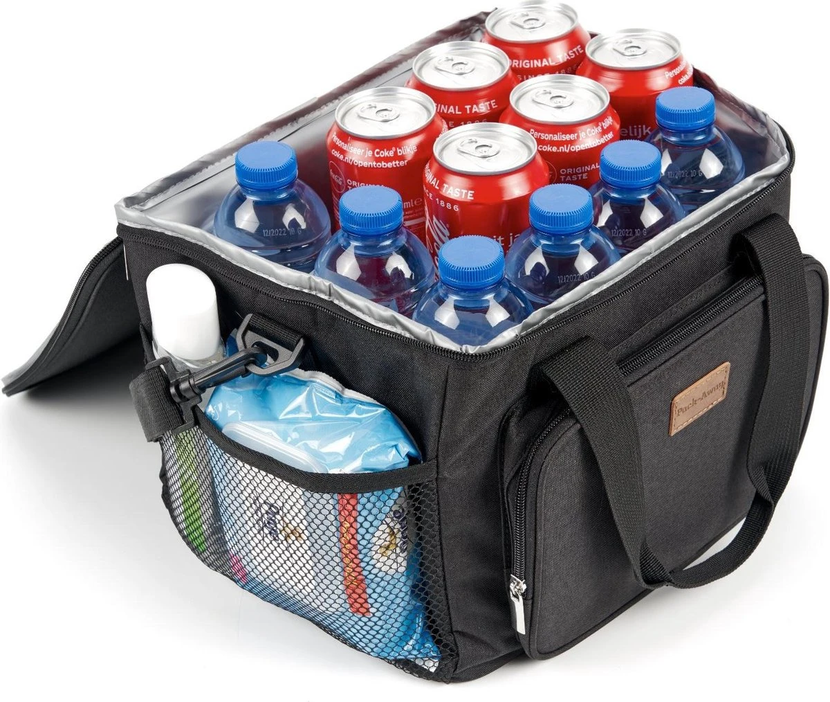 Packaway 4 Laags Geïsoleerde Koeltas - Lunchtas 15 Liter - Zwart 11 Packaway 4 Laags Geïsoleerde Koeltas - Lunchtas 15 Liter - Zwart - Afbeelding 11