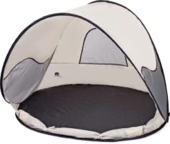 Deryan Luxe Pop Up Strandtent - Anti-UV 50+ - Cream -Buiten Kamperen 1200x1015 1