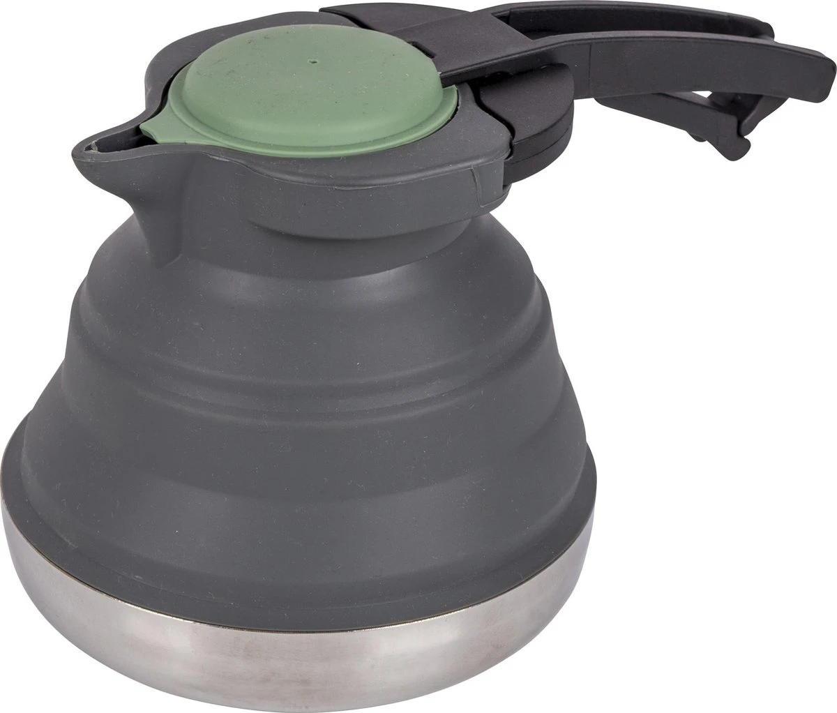 Bo-Camp Theeketel - Opvouwbaar - 1.2 Liter - Siliconen/rvs 1 Bo-Camp Theeketel - Opvouwbaar - 1.2 Liter - Siliconen/rvs