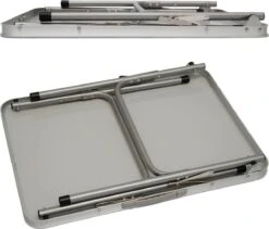Alu Campingtafel 70x55cm - Inklapbbar Kampeertafel - Picknicktafel Licht Vouwtafel Klaptafel Grijs -Buiten Kamperen 1200x1024 1