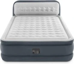 Intex 64448 - Queen Deluxe Ultra-Plush Zelfopblazend 2-persoons Luchtbed Met Hoofdboord (203x152x46cm) -Buiten Kamperen 1200x1031