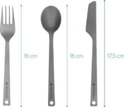 Navaris Campingbestek Van Titanium - Set Met Vork, Mes En Lepel - Bestekset Voor Onderweg En Op Reis - Inclusief Karabijnhaak En Bewaarzakje -Buiten Kamperen 1200x1034 6