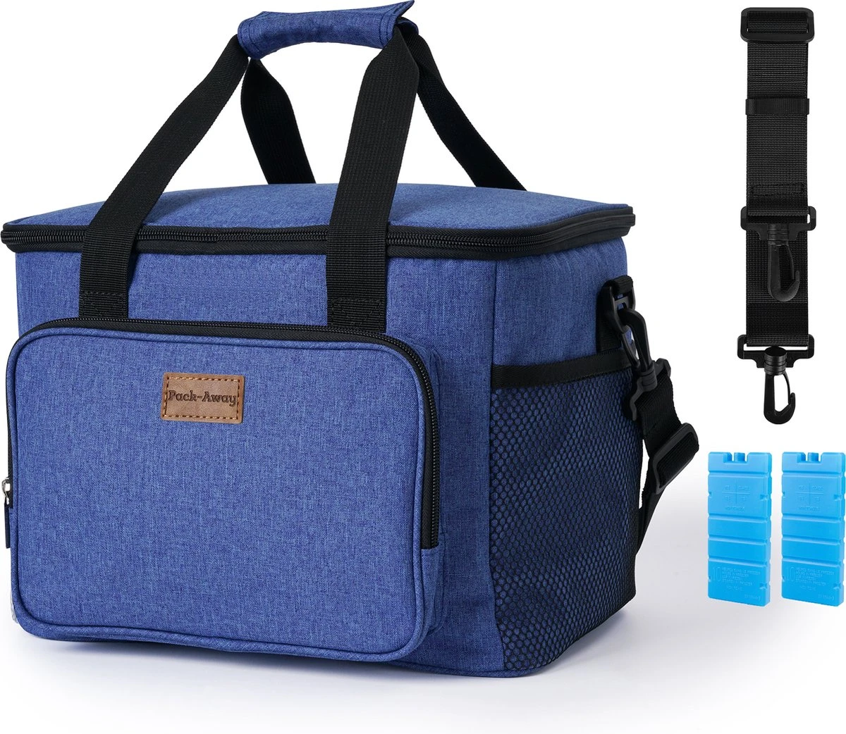 Packaway 4 Laags Geïsoleerde Koeltas - Lunchtas 15 Liter - Blauw 1 Packaway 4 Laags Geïsoleerde Koeltas - Lunchtas 15 Liter - Blauw