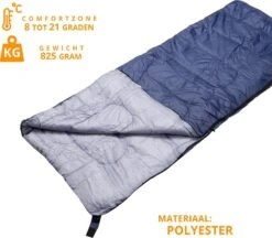 Slaapzak Envelop Dekenmodel - Zomer - 190cm X 70cm - Met Hoes -Buiten Kamperen 1200x1047 10