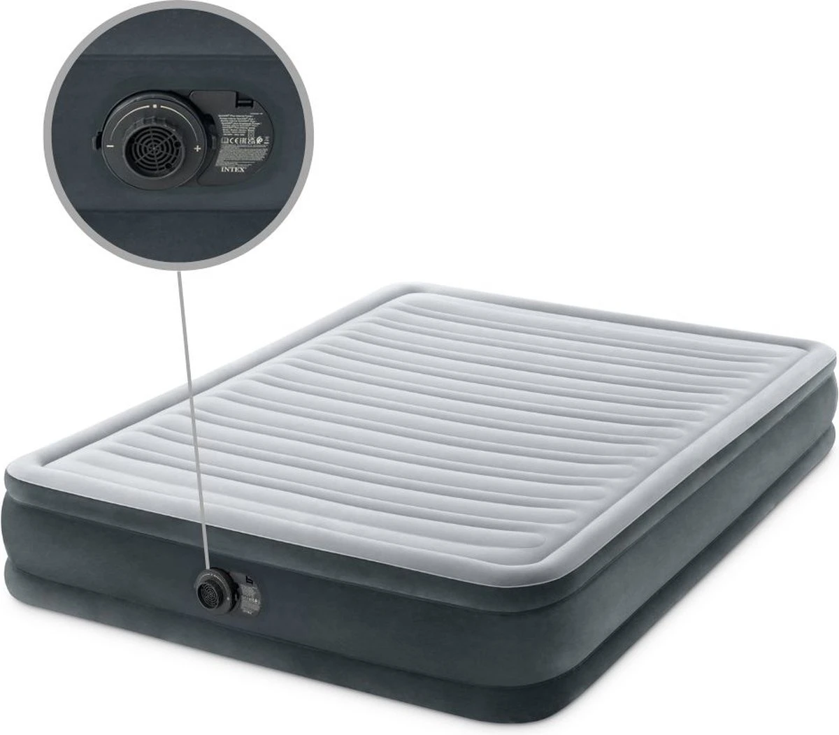 Intex Comfort-plush Full Luchtbed - 2-persoons - 203x152x33 Cm 12 Intex Comfort-plush Full Luchtbed - 2-persoons - 203x152x33 Cm - Afbeelding 12