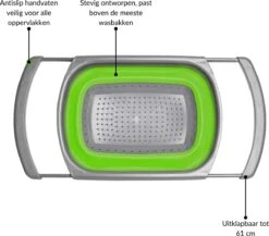 Buxibo - 3-Delige Keuken Vergiet Set Inklapbaar Groen/Grijs 38 Buxibo - 3-Delige Keuken Vergiet Set Inklapbaar Groen/Grijs -Buiten Kamperen 1200x1056 6