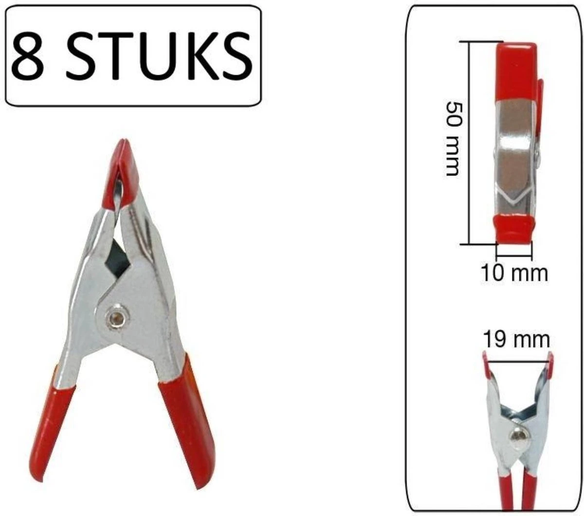 Benson Metalen Veerklem - 50 Mm - 8 Stuks 3 Benson Metalen Veerklem - 50 Mm - 8 Stuks - Afbeelding 3