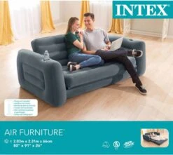 Intex Luxe Bankstel / Opblaasbare Slaapbank - 2-persoons - 203x224x66 Cm -Buiten Kamperen 1200x1072