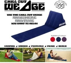 CKB LTD - Chill Out - Luchtbed - Campingstoel - Wedge Opblaasbare Ligstoel - Blauw Strandstoel 1 Persoons Volwassen Luchtbedden Kampeerstoel Vouwstoel Stoel Slaapmatje Slaapmatten Opvouwbaar Volwassenen Tuinstoel Opblaasstoel Kampeerstoelen Lucht -Buiten Kamperen 1200x1072 3