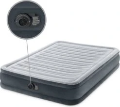 Intex Luchtbed - Twijfelaar - 137 X 191 X 33 Cm - Grijs - Met Ingebouwde Pomp, Hoeslaken Antraciet En Reparatieset 14 Intex Luchtbed - Twijfelaar - 137 X 191 X 33 Cm - Grijs - Met Ingebouwde Pomp, Hoeslaken Antraciet En Reparatieset -Buiten Kamperen 1200x1073