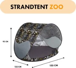 Deryan Luxe Pop Up Strandtent - Anti-UV 50+ - Zoo 8 Deryan Luxe Pop Up Strandtent - Anti-UV 50+ - Zoo -Buiten Kamperen 1200x1076