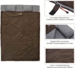 Where Tomorrow Double Slaapzak 220 X 150 Cm Diverse Kleuren - Bruin 9 Where Tomorrow Double Slaapzak 220 X 150 Cm Diverse Kleuren - Bruin -Buiten Kamperen 1200x1090 7