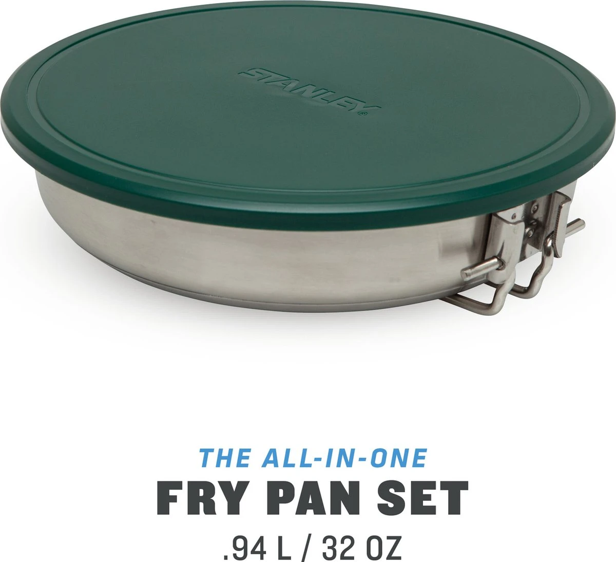 Stanley The All-In_One Fry Pan Set 1 L - Campingkookset - Stainless Steel 2 Stanley The All-In_One Fry Pan Set 1 L - Campingkookset - Stainless Steel - Afbeelding 2