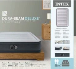 Intex Luchtbed - Twijfelaar - 137 X 191 X 33 Cm - Grijs - Met Ingebouwde Pomp, Hoeslaken Antraciet En Reparatieset 11 Intex Luchtbed - Twijfelaar - 137 X 191 X 33 Cm - Grijs - Met Ingebouwde Pomp, Hoeslaken Antraciet En Reparatieset -Buiten Kamperen 1200x1095