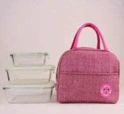 Koeltas - Lunchtas - Volwassenen En Kinderen - Compact & Handig: Zomer - Picknick -School - Lunch - Werk - Klassiek Roze -Buiten Kamperen 1200x1096 3