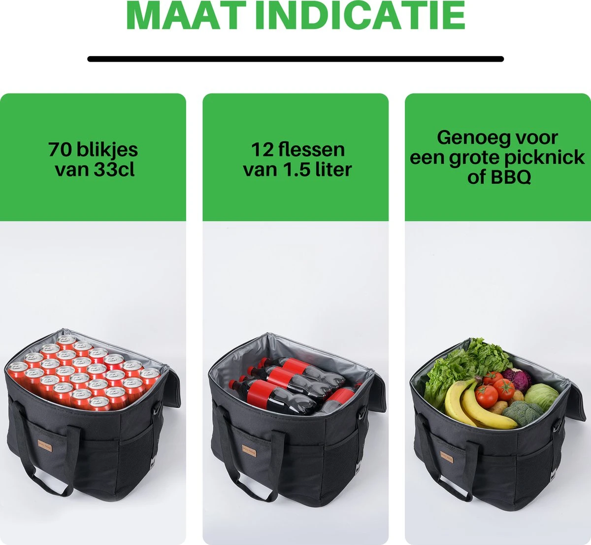 Packaway 4 Laags Geïsoleerde Koeltas - Lunchtas 40 Liter - Zwart 5 Packaway 4 Laags Geïsoleerde Koeltas - Lunchtas 40 Liter - Zwart - Afbeelding 5