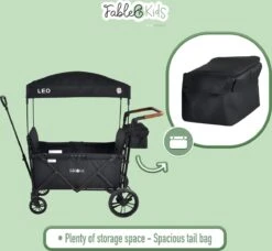FableKids LEO X2 Lite Opvouwbare Handkar Met Dak Onyx Zwart 17 FableKids LEO X2 Lite Opvouwbare Handkar Met Dak Onyx Zwart -Buiten Kamperen 1200x1109 2
