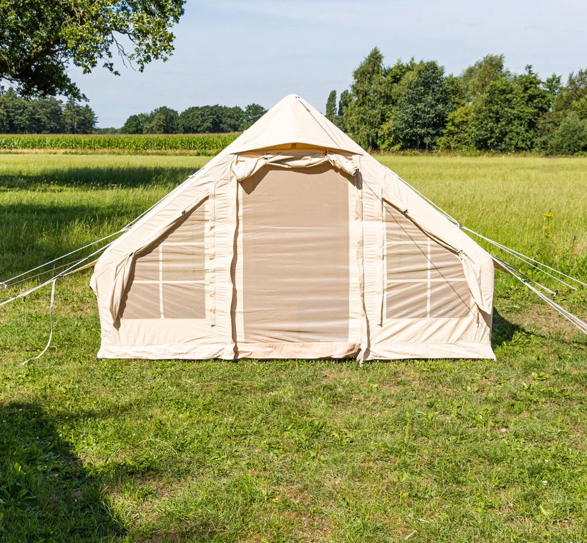 Opblaasbare Vier Persoons Tent Beige 300x200x210 Cm 18 Opblaasbare Vier Persoons Tent Beige 300x200x210 Cm - Afbeelding 18