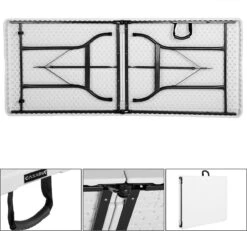 Casaria Tuintafel Opvouwbaar – Met Draaggreep 220x70 Cm – Wit 15 Casaria Tuintafel Opvouwbaar – Met Draaggreep 220x70 Cm – Wit -Buiten Kamperen 1200x1121 3